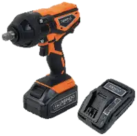 KENDO Akku-Schlagschrauber 96008, 18V Li-Ion Set mit 1x 4Ah-Akku + Ladegerät - toolster.ch