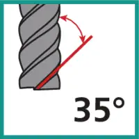 Fräser mit Drallwinkel 35°