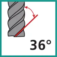 Fräser mit Drallwinkel 36°