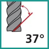 Fräser mit Drallwinkel 37°