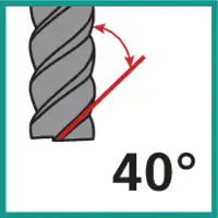 Fräser mit Drallwinkel 40°