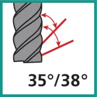 Fräser mit ungleichem Drallwinkel 35/38°