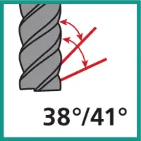 Fräser mit ungleichem Drallwinkel 38/41°
