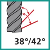Fräser mit ungleichem Drallwinkel 38/42°