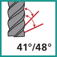 Fräser mit ungleichem Drallwinkel 41/48°