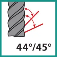 Fräser mit ungleichem Drallwinkel 44/45°