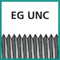 gemäss Gewindenorm EG UNC (Amerikanisches Drahteinsatzgewinde)