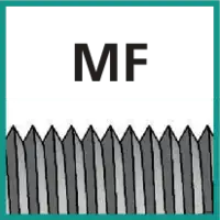 gemäss Gewindenorm MF (Metrisches Feingewinde)