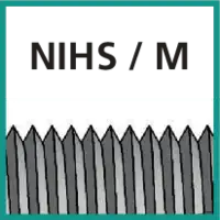 gemäss Gewindenorm NIHS / M  (Uhrengewinde und Metrisches Regelgewinde)