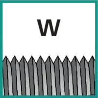 gemäss Gewindenorm W (Whitworth Gewinde)