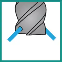Fraisage avec refroidissement interne radial