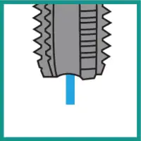 Gewinden mit Innenkühlung axial