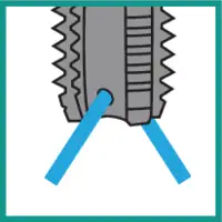 Gewinden mit Innenkühlung radial