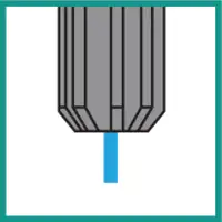 Reiben mit Innenkühlung axial