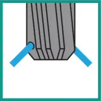 Reiben mit Innenkühlung radial