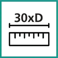 Längenverhältnis 30xD