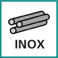 en acier inoxydable (INOX)