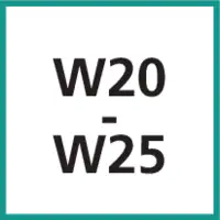 Nenngrösse W20 - W25