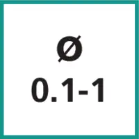 Taille nominale Ø 0.1 - 1 mm