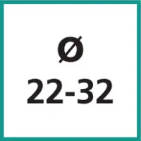 Nenngrösse Ø 22 - 32 mm