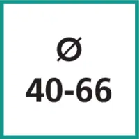 Taille nominale Ø 40 - 66 mm