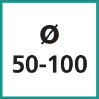 Nenngrösse Ø 50 - 100 mm