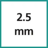 Nenngrösse 2.5 mm