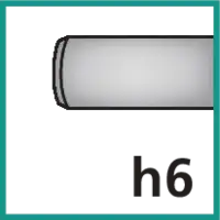 Schafttoleranz h6