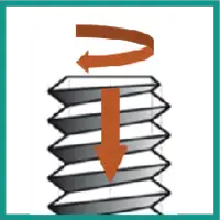 pour l'usinage de filetages avec matrices