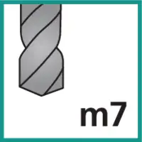 Tolérance de coupe du foret m7 (selon le système d'ajustement ISO 286)