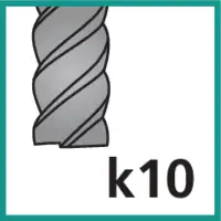 Fräser Schneidentoleranz k10 (gemäss ISO 286 Passungsystem)