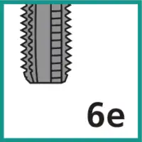 Gewinde Toleranzfeld 6e (mit Untermass / Werksnorm)