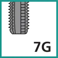 Gewinde Toleranzfeld 7G (mit Übermass)