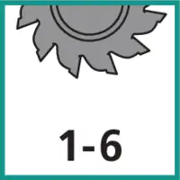 Zähnezahl 1 - 6