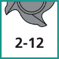 Zähnezahl 2 - 12