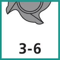 Zähnezahl 3 - 6