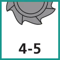 Zähnezahl 4 - 5