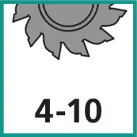 Zähnezahl 4 - 10