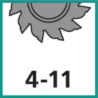 Zähnezahl 4 - 11