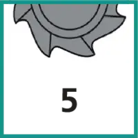 Zähnezahl 5