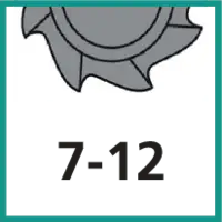 Nombre de dents 7 - 12