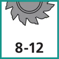 Zähnezahl 8 - 12