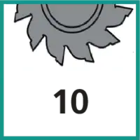 Zähnezahl 10