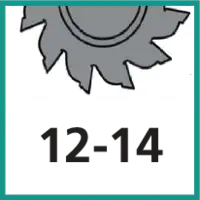Nombre de dents 12 - 14