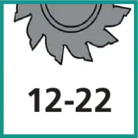 Zähnezahl 12 - 22