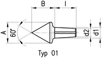 ROTOR Einsatz mit Kegel  1:10 Typ  3-01 - toolster.ch