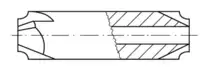 ENGRA Fraise à ébavurer en carbure avec rayon, avec alésage, sans guide Ø tête 6 mm, Ø tige 6 mm, R 1.0, ALTiN - toolster.ch