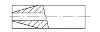ENGRA Zylindrische Hartmetall-Kopierfräser mit Bohrung, ohne Führung Kopf-Ø 6 mm, Schaft-Ø 6 mm, ALTiN - toolster.ch