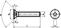 Vis à tête fraisée à six pans creux Acier 10.9 / noir entièrement filetées M 4 x 6 - toolster.ch