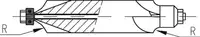 FACETTE STAR Fraise à rayon métal dur avec roulement à billes de guidage Ø 3 602.30 ALNOVA - 6 x r0.25 S6 - toolster.ch